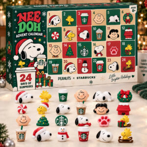 Starbucks x Peanuts Schylling NeeDoh 2026 Advent Calendar Peanuts Christmas Gift