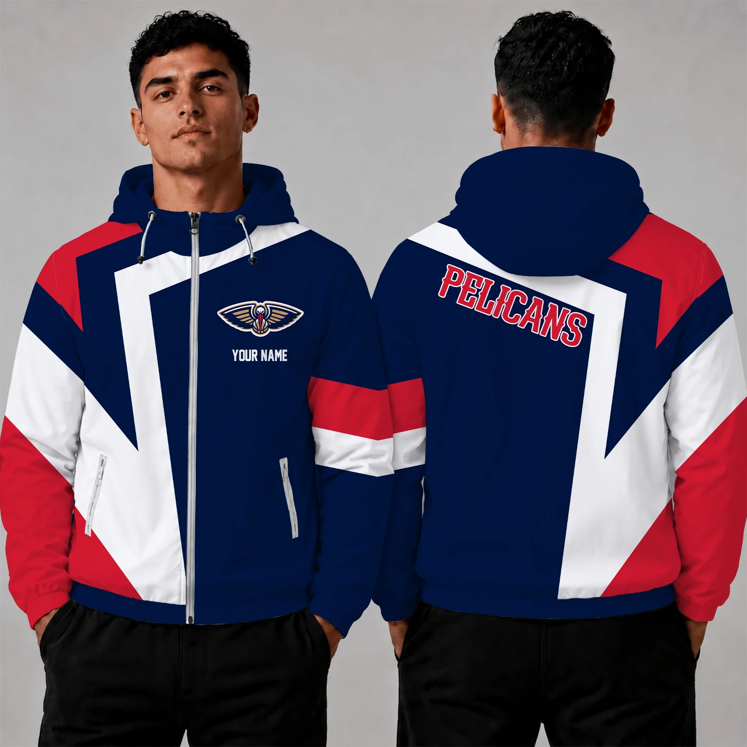 Limited Edition – Customized NBA New Orleans Pelicans Windbreaker Jacket