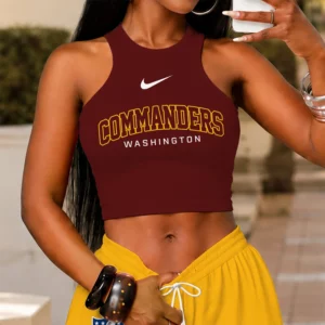 Limited Edition – Customized NFL Washington Commanders Women’s Crop Top & Long Pants Set