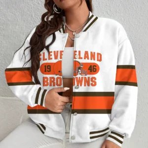 Limited Edition – Customized NFL Cleveland Browns Satin Varsity & Baseball Jacket