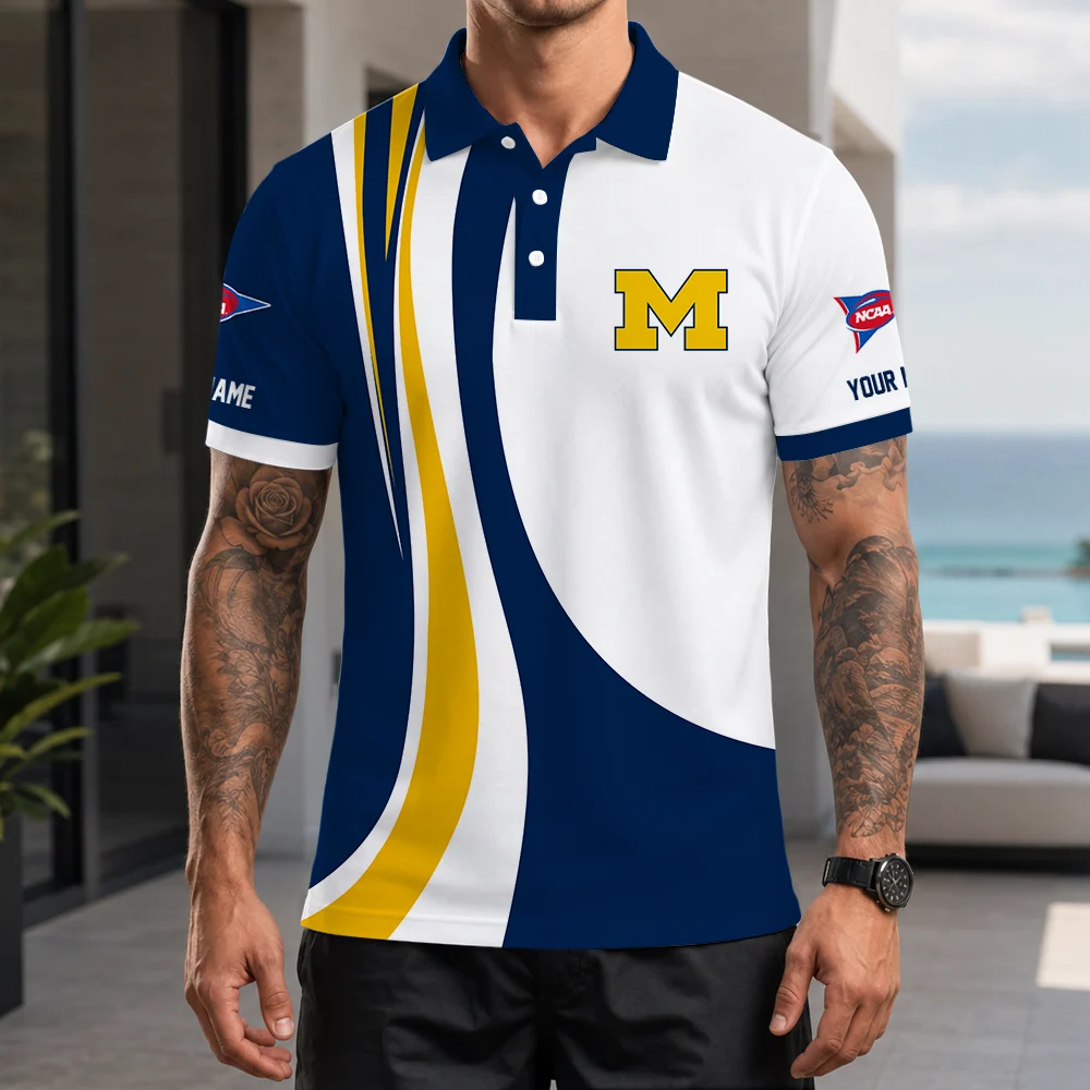 Limited Edition – Customized NCAA Michigan Wolverines Polo Shirt