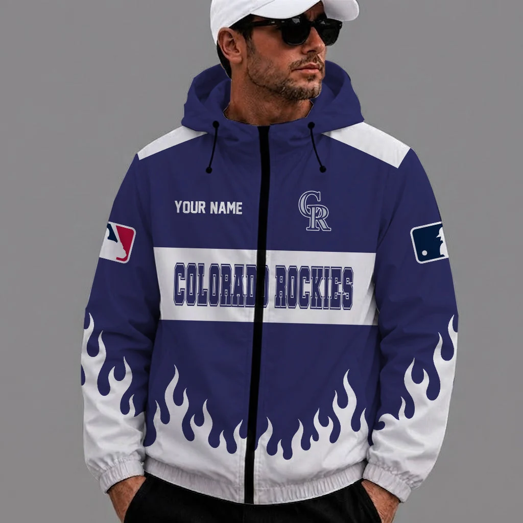 Limited Edition – Customized MLB Colorado Rockies Windbreaker Jacket
