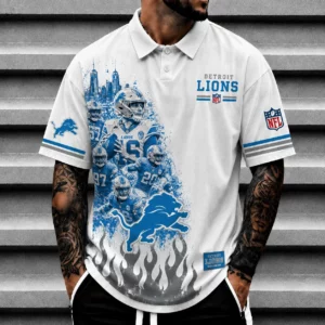 Limited Edition – Customized NFL Detroit Lions Polo Shirt