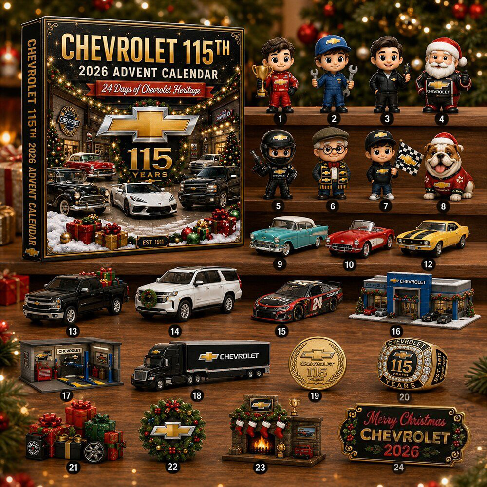 2026 Chevrolet 115th Anniversary Advent Calendar 24 Days Of Heritage Best Xmas Gifts