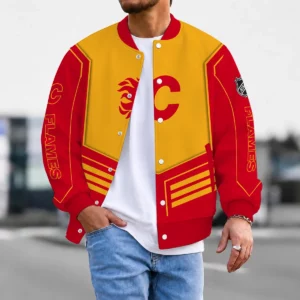 Limited Edition – Customized NHL Calgary Flames Satin Varsity Jacket & Baseball Jacket