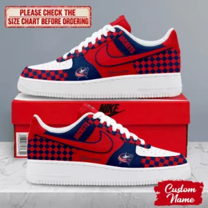 Limited Edition – Customized NHL Columbus Blue Jackets Af1 Shoes