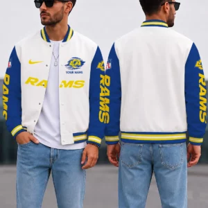 Limited Edition – Customized NFL Los Angeles Rams Satin Varsity & Baseball Jacket