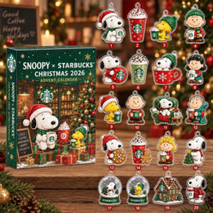 Peanuts Snoopy x Starbucks Merch Advent Calendar 2026 24 Days Christmas Countdown Gift