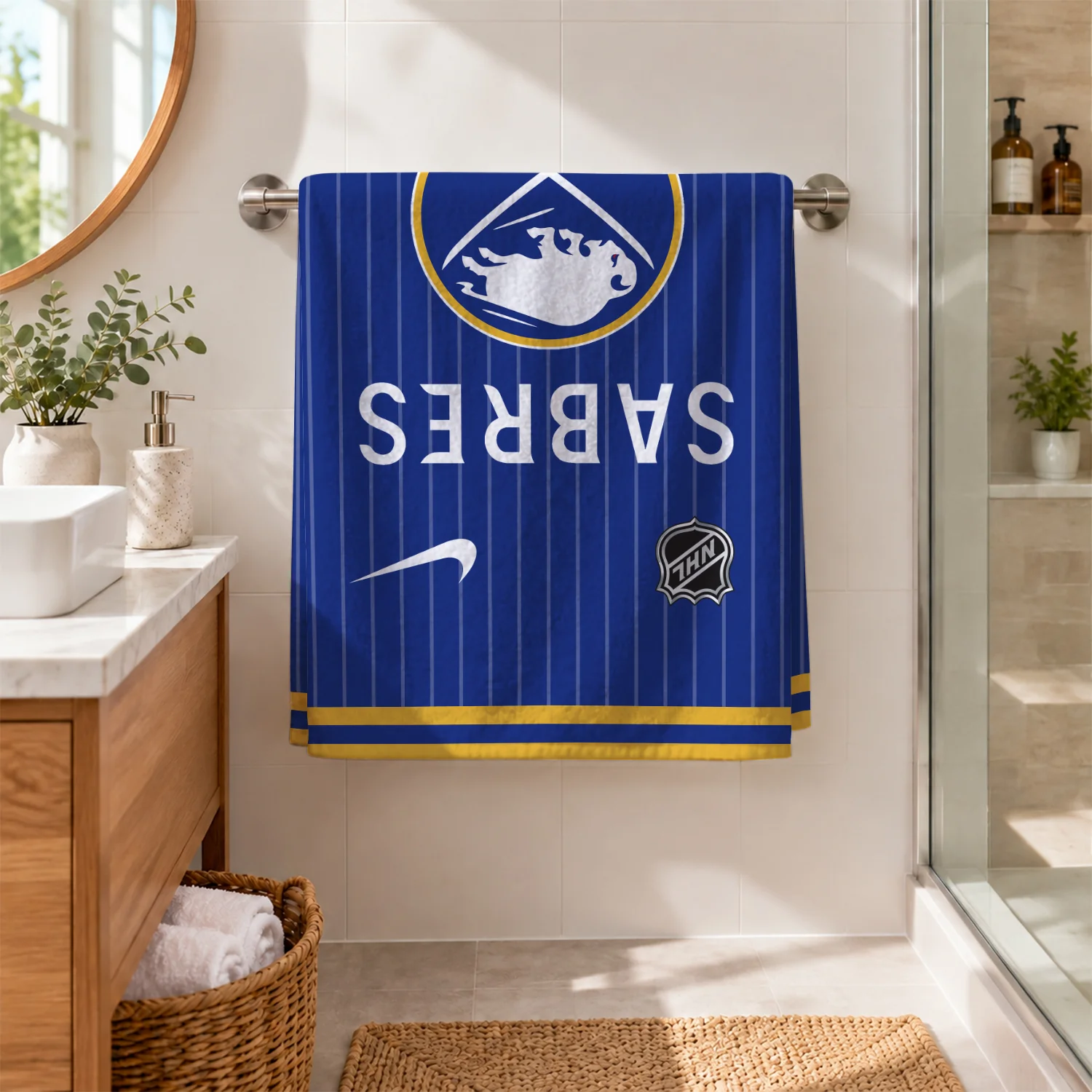 Limited Edition – Customized NHL Buffalo Sabres Beach Towel - Image 2