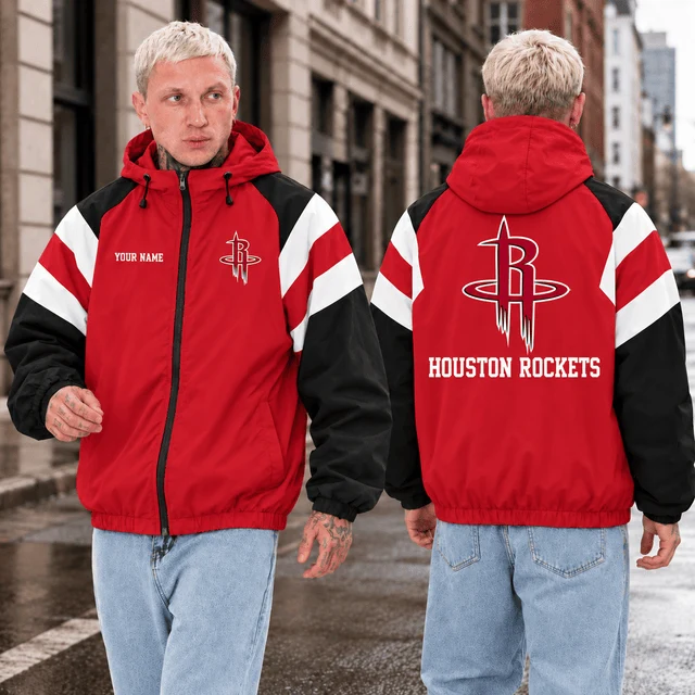 Limited Edition – Customized NBA Houston Rockets Windbreaker Jacket