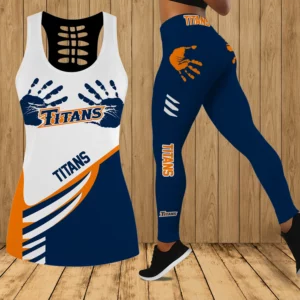 Limited Edition – Customized NCAA Cal State Fullerton Titans Hollow Tank Top & Leggings Set