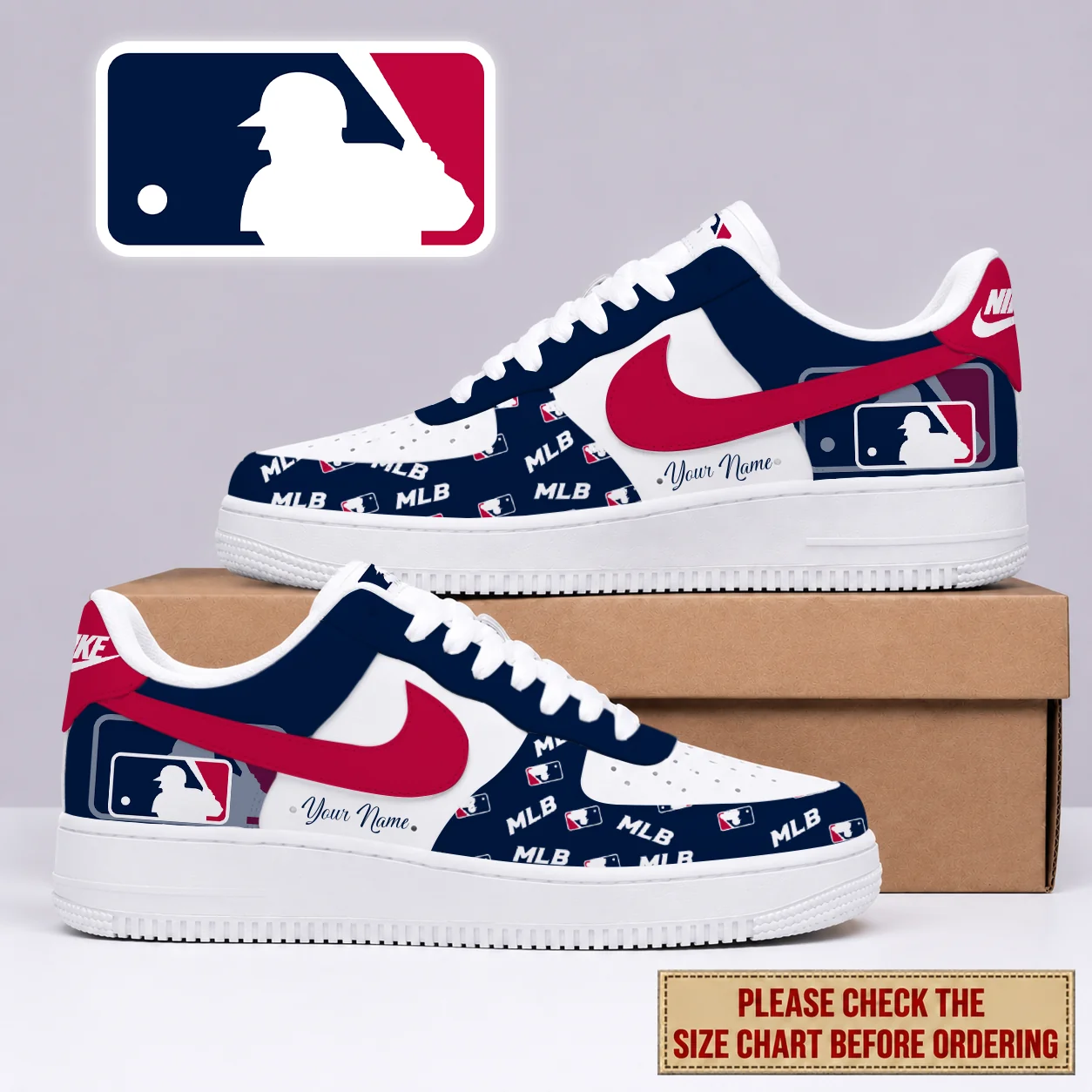 Limited Edition – Customized MLB Major League Baseball Af1 Shoes