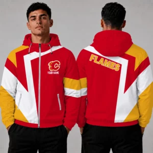 Limited Edition – Customized NHL Calgary Flames Windbreaker Jacket