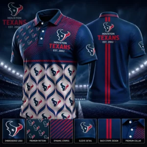 Limited Edition – Customized NFL Houston Texans Polo Shirt