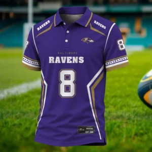 Limited Edition – Customized NFL Baltimore Ravens Polo Shirt