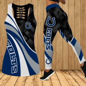 Limited Edition – Customized NFL Indianapolis Colts Hollow Tank Top & Leggings Set