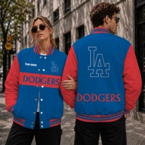 Limited Edition – Customized MLB Los Angeles Dodgers Satin Varsity & Baseball Jacket