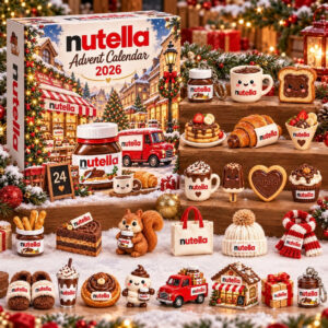 Nutella Holiday Countdown Advent Calendar 2026 24 Days Holiday Christmas Gifts For Her