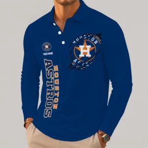 Limited Edition – Customized MLB Houston Astros Men’s Long Sleeve Polo
