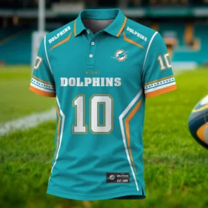 Limited Edition – Customized NFL Miami Dolphins Polo Shirt