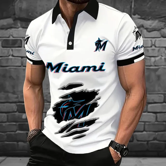 Limited Edition – Customized MLB Miami Marlins Polo Shirt
