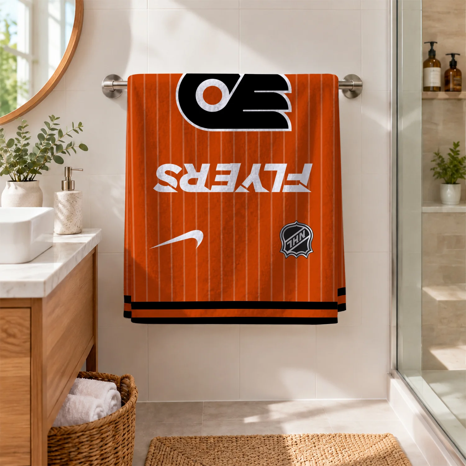 Limited Edition – Customized NHL Philadelphia Flyers Beach Towel - Image 2