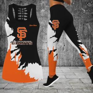 Limited Edition – Customized MLB San Francisco Giants Hollow Tank Top & Leggings Set