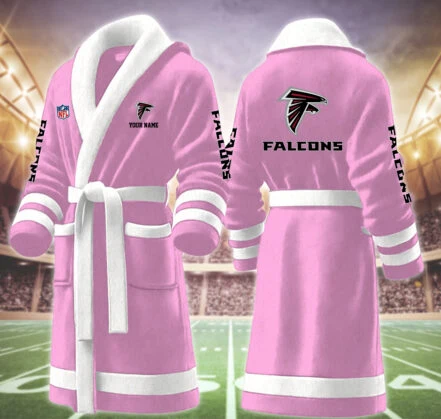 Limited Edition – Customized NFL Atlanta Falcons Multicolor Fleece Bathrobe - Image 6