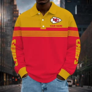 Limited Edition – Customized NFL Kansas City Chiefs Long Sleeve Polo Shirt
