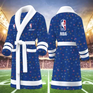 Limited Edition – Customized NBA All Teams Multicolor Fleece Bathrobe