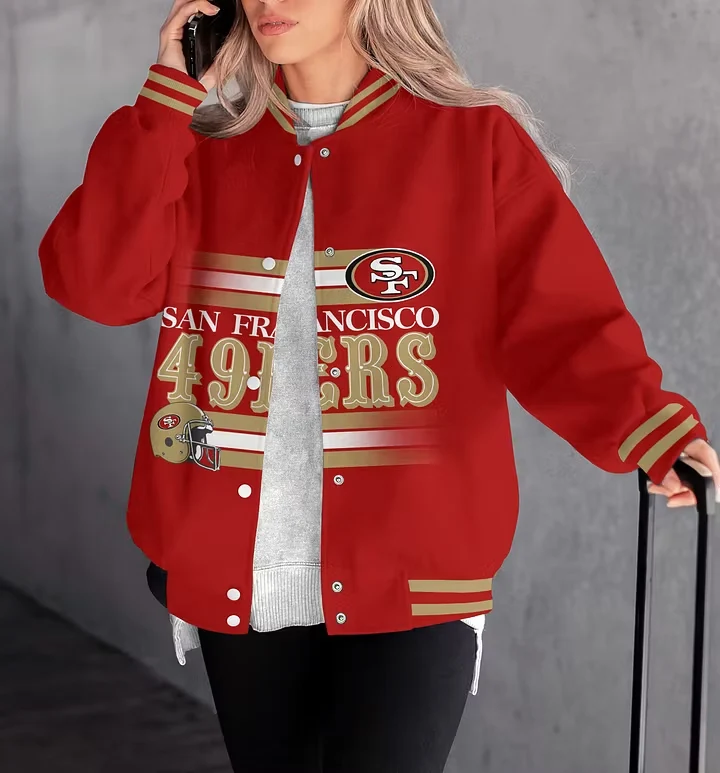 Limited Edition – Customized NFL San Francisco 49Ers Satin Varsity & Baseball Jacket