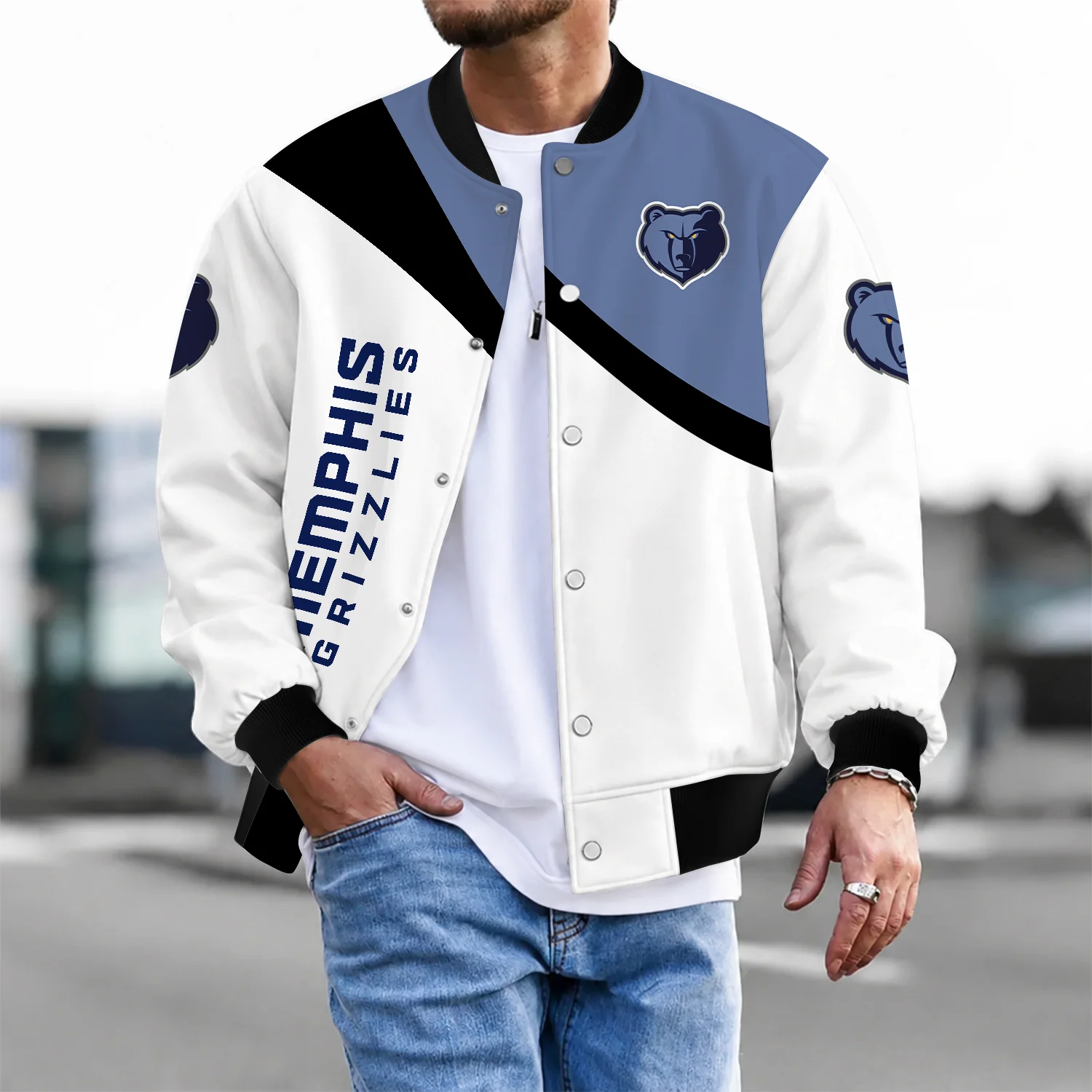 Limited Edition – Customized NBA Memphis Grizzlies Baseball Jacket, Satin Varsity Jacket