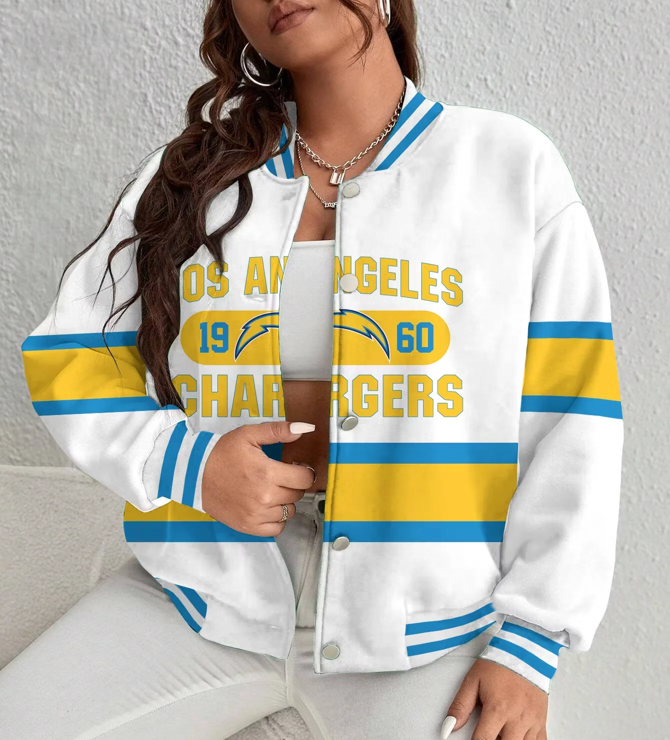 Limited Edition – Customized NFL Los Angeles Chargers Satin Varsity & Baseball Jacket