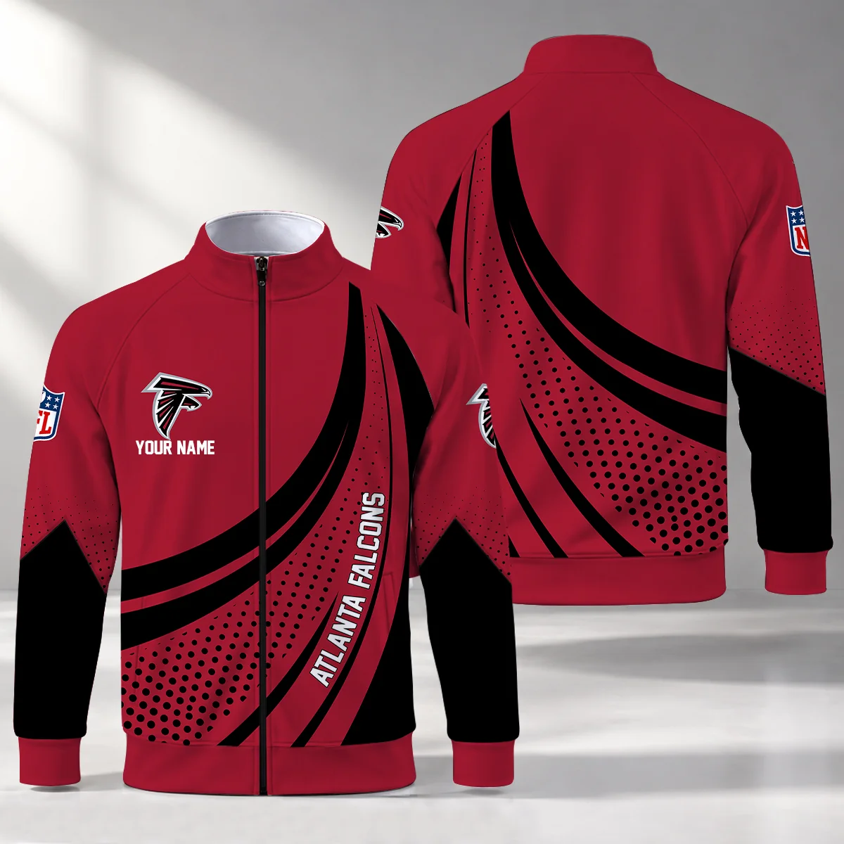 Limited Edition – Customized NFL Atlanta Falcons Stand Collar Jacket