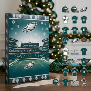 Philadelphia Eagles NFL Advent Calendar 24 Ornaments Christmas Countdown Eagles Fans Gift