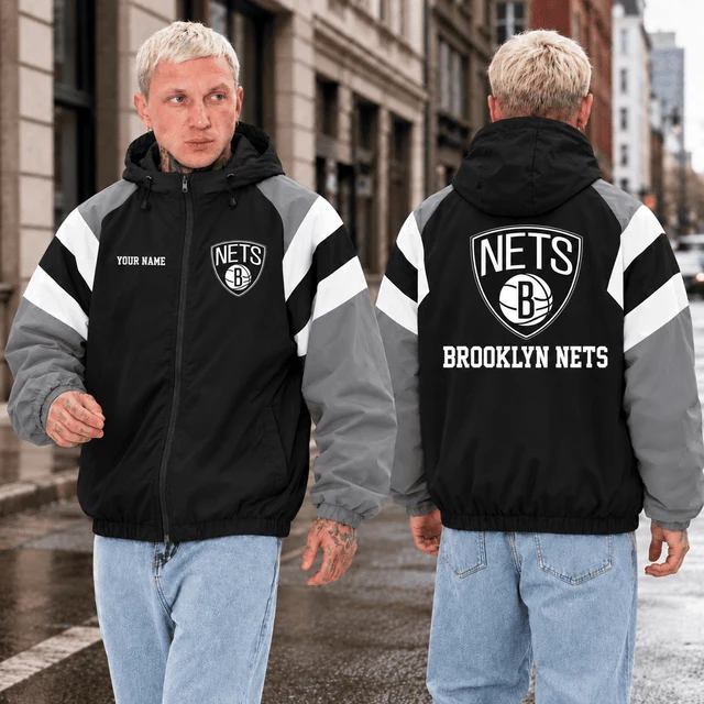 Limited Edition – Customized NBA Brooklyn Nets Windbreaker Jacket