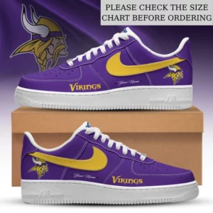 Limited Edition – Customized NFL Minnesota Vikings Af1 Shoes
