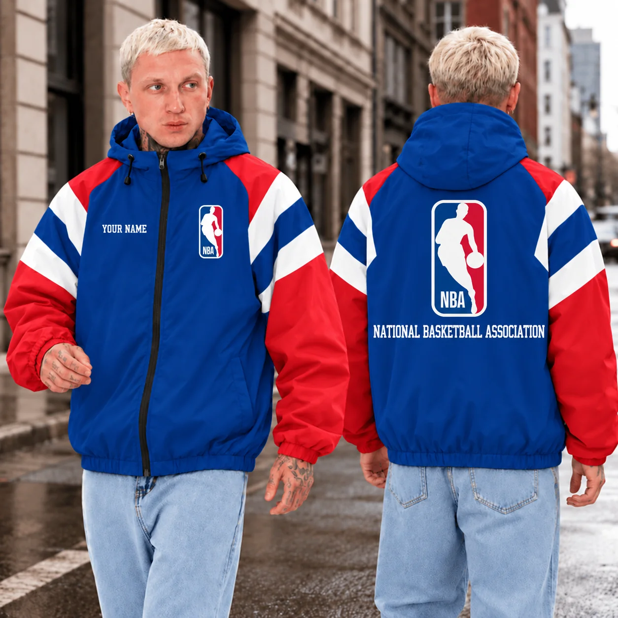 Limited Edition – Customized NBA National Basketball Association Windbreaker Jacket