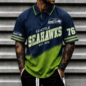 Limited Edition – Customized NFL Seattle Seahawks Polo Shirt