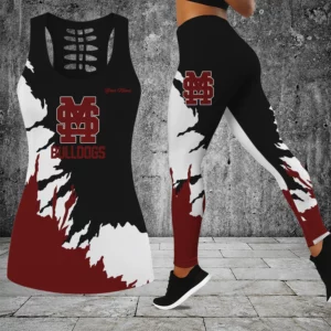 Limited Edition – Customized NCAA Mississippi State Bulldogs Hollow Tank Top & Leggings Set