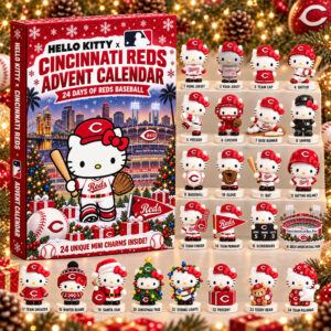 Hello Kitty x Cincinnati Reds 2026 Christmas Advent Calendar Reds Christmas Calendar