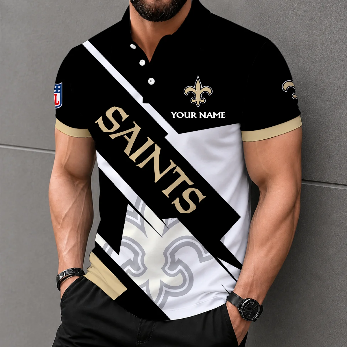 Limited Edition – Customized NFL New Orleans Saints Polo Shirt