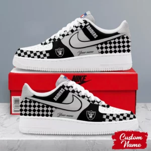 Limited Edition – Customized NFL Las Vegas Raiders Af1 Shoes