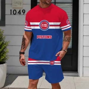 Limited Edition – Customized NBA Detroit Pistons Unisex T-Shirt & Shorts Set