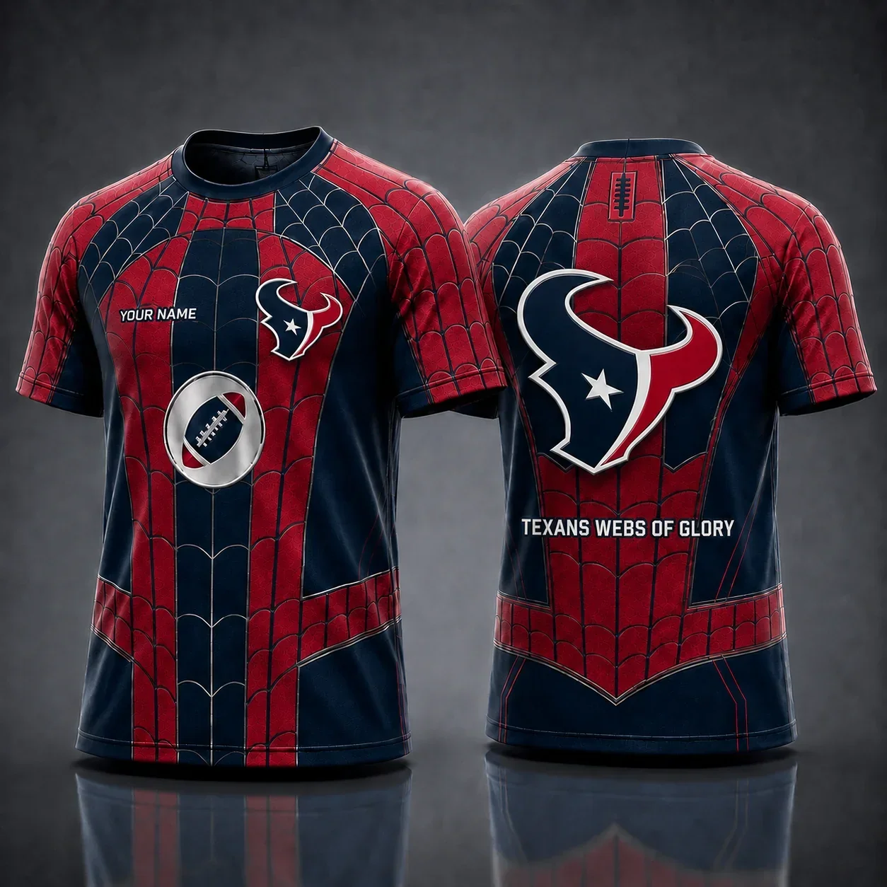 Limited Edition – Customized NFL Houston Texans x Spider Unisex T-Shirt