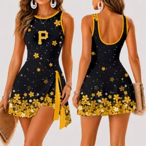 Limited Edition – Customized MLB Pittsburgh Pirates Women’s Summer Skort Dress