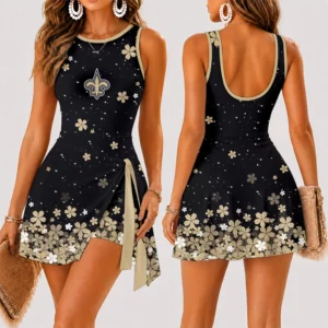 Limited Edition – Customized NFL New Orleans Saints Women’s Summer Skort Dress