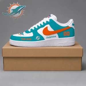 Limited Edition – Customized NFL Miami Dolphins Af1 Shoes