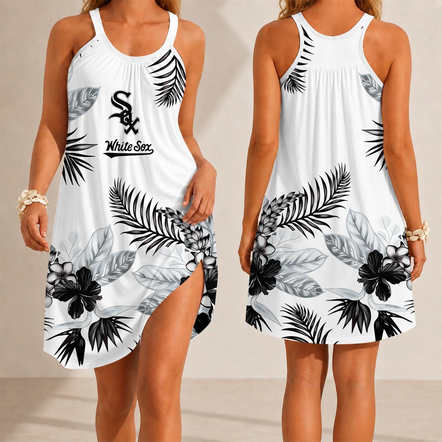 Limited Edition – Customized MLB Chicago White Sox Camisole Dress