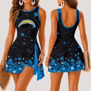 Limited Edition – Customized NFL Los Angeles Chargers Women’s Summer Skort Dress